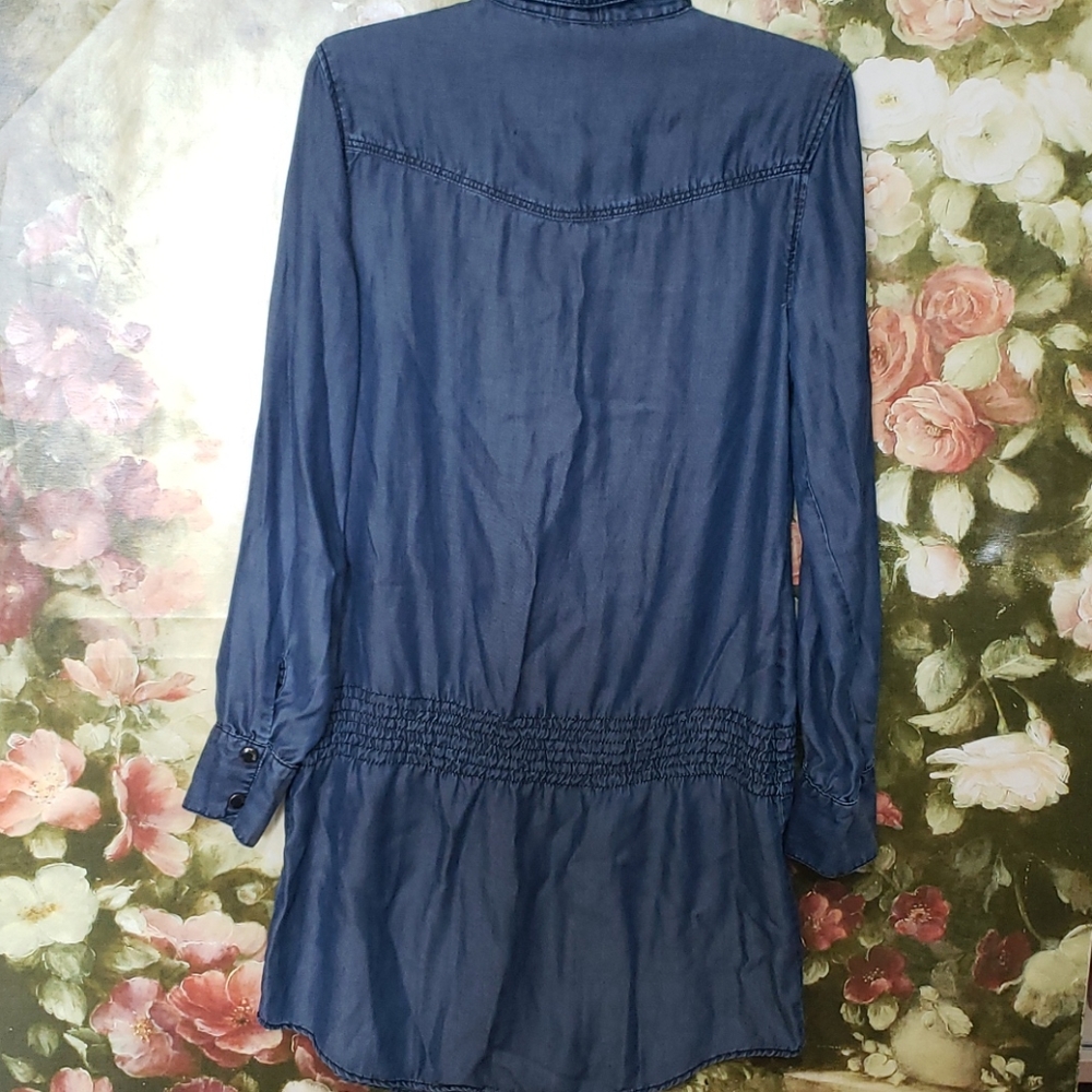 Ted Baker Sz 3/M/US(8-10) light denim dress - Picture 5 of 8
